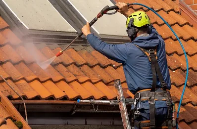 Démoussage et hydrofuge de toiture à Moyaux